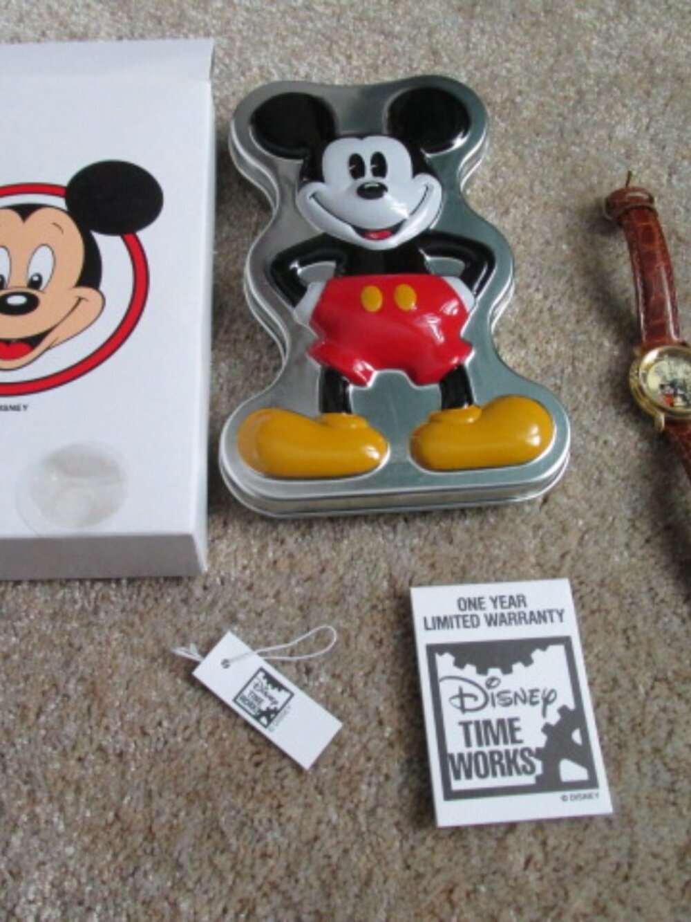 Disney Time Works Mickey Mouse Watch with Collector's Tin